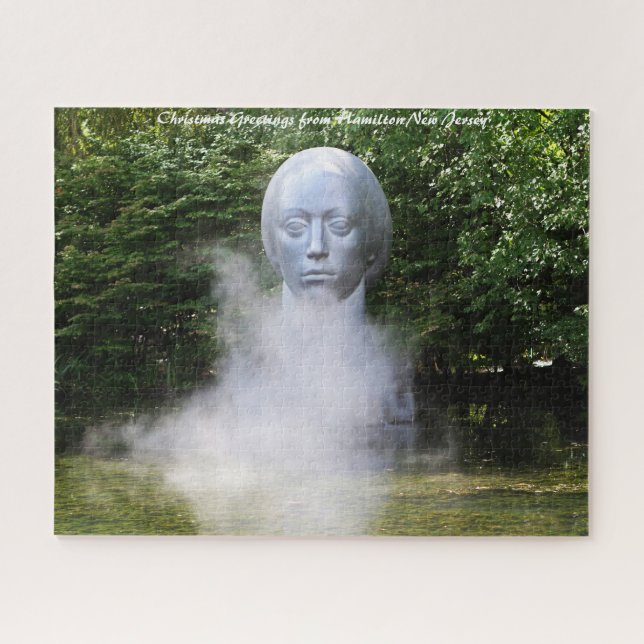 Puzzle Sculpture Hamilton New Jersey voeux de Noël (Horizontal)