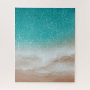 Puzzle Sea and Beach from Above Cool Abstract Art