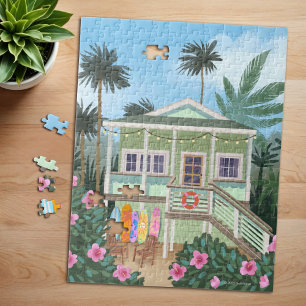 Puzzle Sea Foam Green Beach House