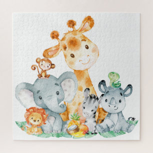 Puzzle Sea Green Watercolor Cute