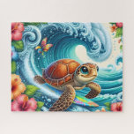 Puzzle Sea Turrtle<br><div class="desc">Sea Turtle
Art/illustration
colorful
customizable</div>