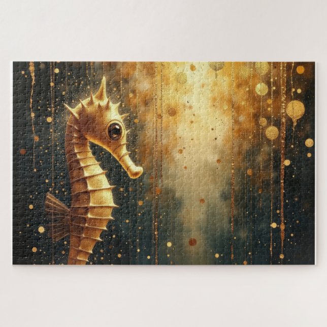 Puzzle seahorse art (Horizontal)