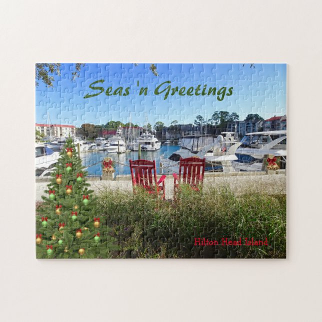 Puzzle Seas n Greutings Hilton Head Island Harbour Town (Horizontal)