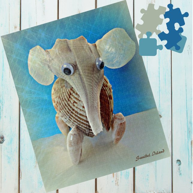 Puzzle Seashell Elephant Craft Animal Sanibel Island FL (Créateur téléchargé)