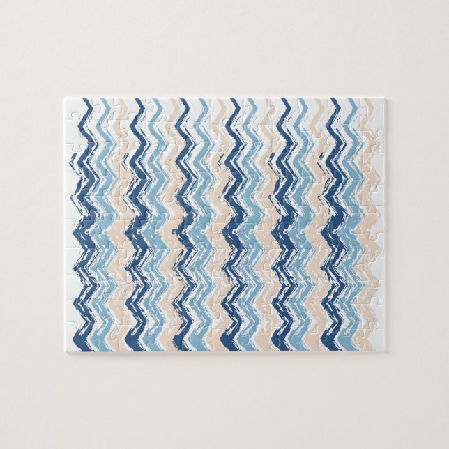 Puzzle Seashore Scribble ZigZag (Horizontal)