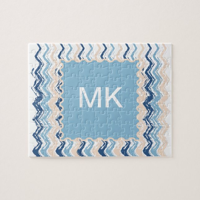 Puzzle Seashore Scribble ZigZag (Horizontal)