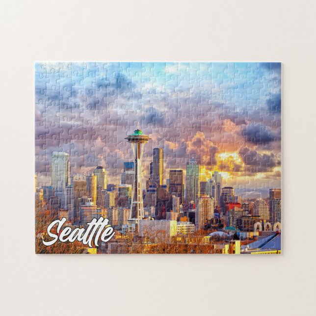 Puzzle Seattle, Washington, États-Unis (Horizontal)