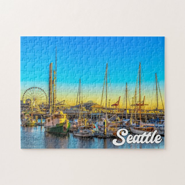 Puzzle Seattle, Washington, États-Unis (Horizontal)
