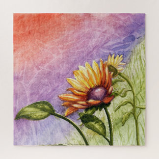 Puzzle Secrets de tournesol au coucher du soleil