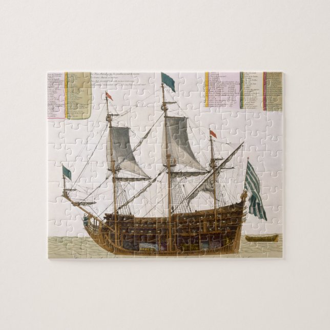 Puzzle Section par un bateau de premier ordre français de (Horizontal)