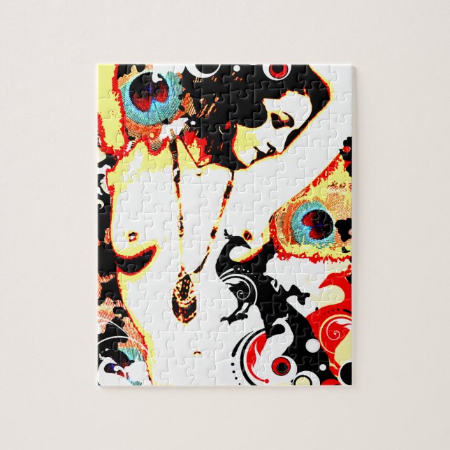 Puzzle Séduction nostalgique - paon poétique (Vertical)