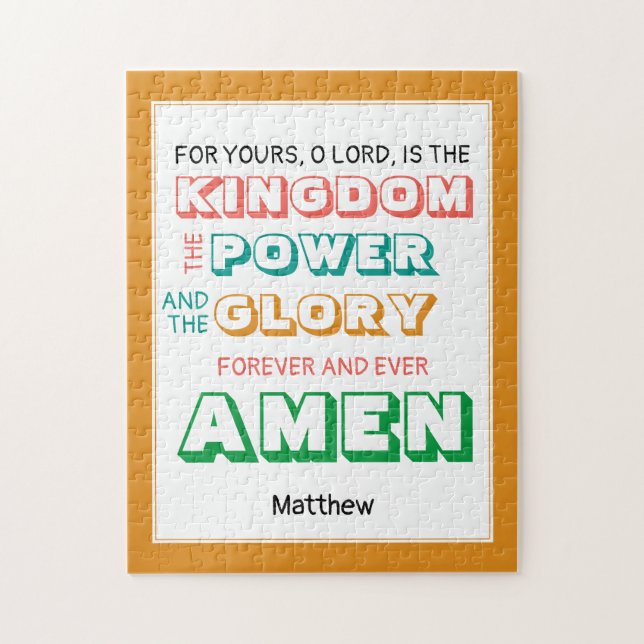 Puzzle SEIGNEUR PRIER Christian (Vertical)