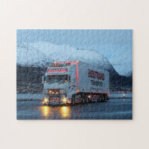 Puzzle Semi-remorque européen cabine sur moteur 18 roues