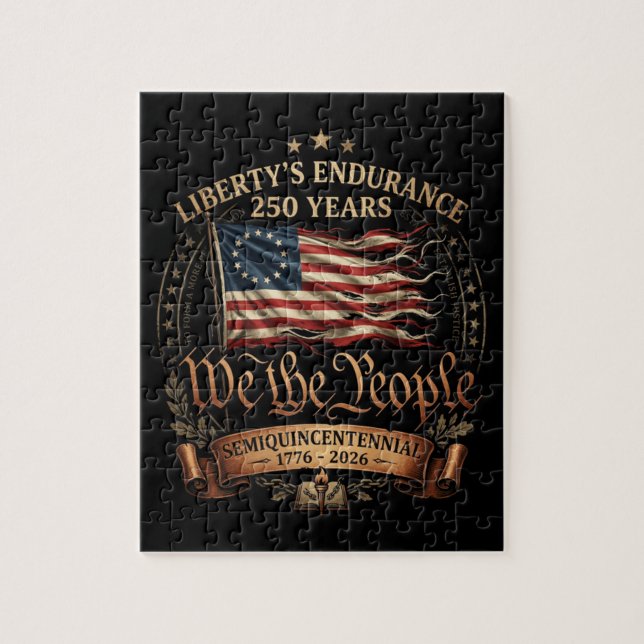 Puzzle Semiquincentenaire du 4 juillet 1776-2026 (Vertical)