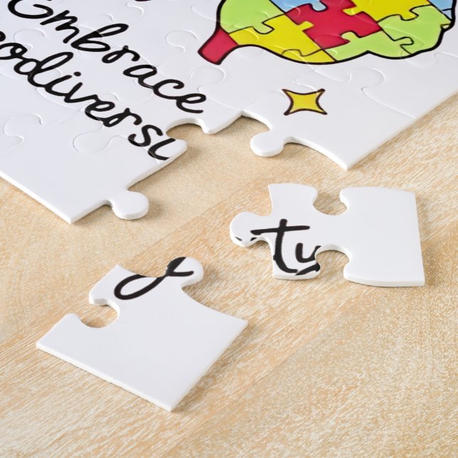 Puzzle Sensibilisation sur l'autisme Embrasser la diversi (Côté)
