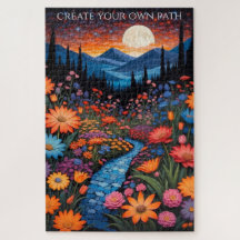 Sentier de fleurs personnalisé au clair de lune Ci