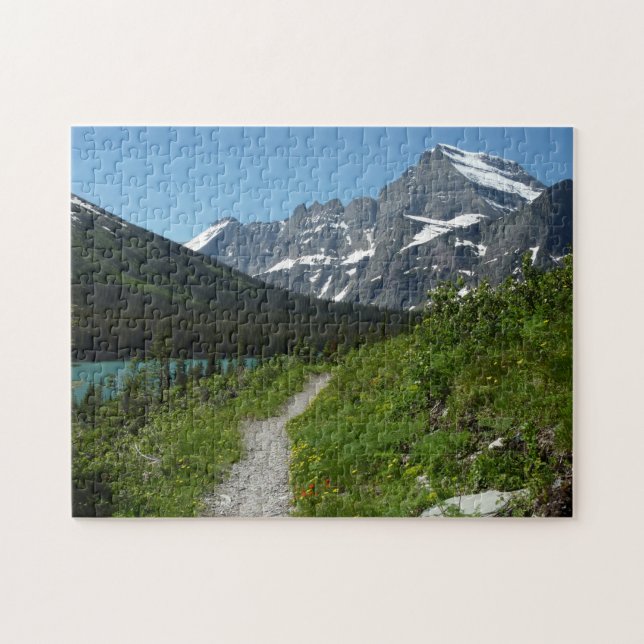 Puzzle Sentier Josephine Lake avec le mont Guild à Glacie (Horizontal)