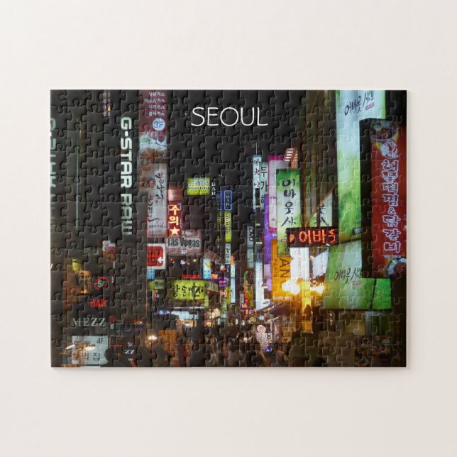 Puzzle seoul city lights (Horizontal)