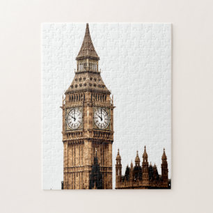 Puzzle Sepia Big Ben Tower Travel Art
