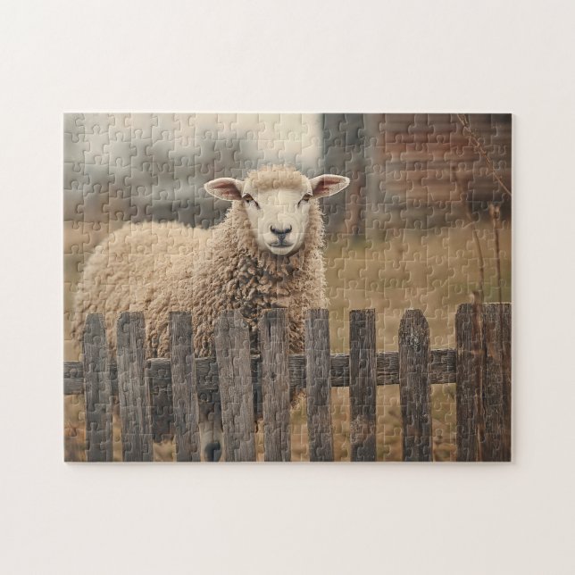 Puzzle Sepia de mouton vintage (Horizontal)