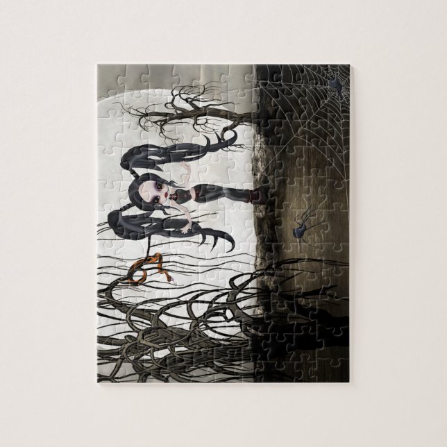 Puzzle Sepia Goth Girl (Vertical)