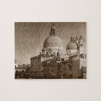 Puzzle Sepia Venice Grand Canal Piazza San Marco Salute