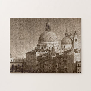 Puzzle Sepia Venice Grand Canal Piazza San Marco Salute