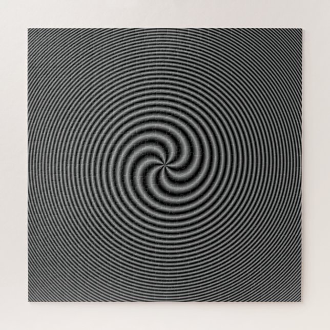 Puzzle Sept spirales à queue noire et blanche (Horizontal)