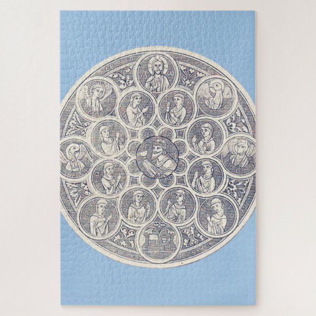 Puzzle Sept vertus et Jésus-Christ (Vertical)