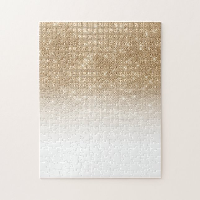 Puzzle Séquin de Parties scintillant or glamour Ombre Gra (Vertical)