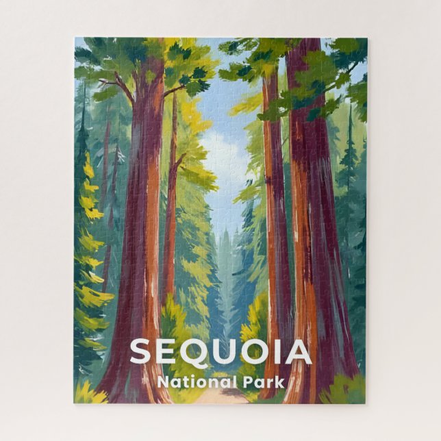 Puzzle Sequoia National Park | California Art (Vertical)
