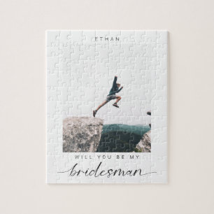 Puzzle Seras-tu mon Bridesman Photo Minimaliste Moderne