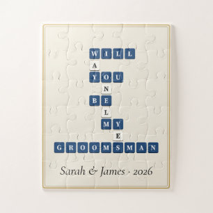 Puzzle Seras-Tu Mon Témoin de Mariage Casse-Tête Révélati