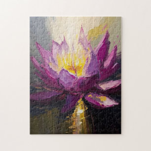 Puzzle Serene Lotus Art Abstrait
