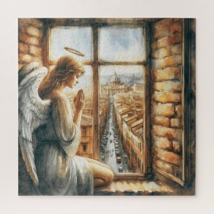 Puzzle Sérénité angélique : Gardienne des rues de la viei