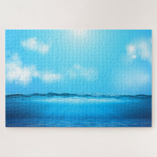 Puzzle Sérénité côtière et océanique sous un ciel bleu av