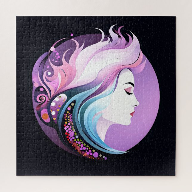Puzzle "Sérénité dans le style" Beauté féminine     (Vertical)