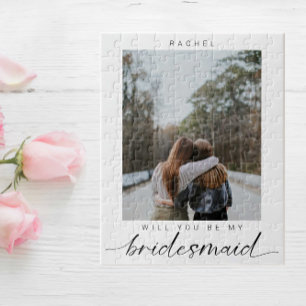 Puzzle Serez-vous ma demoiselle d'honneur minimaliste Pho