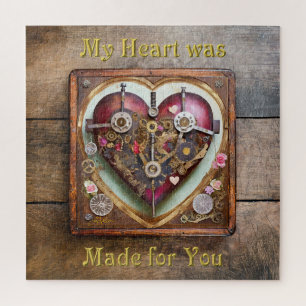 Puzzle Série Steampunk Buff Red Heart
