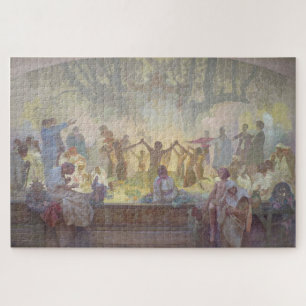 Puzzle Serment d'Omladina - Alphonse Mucha