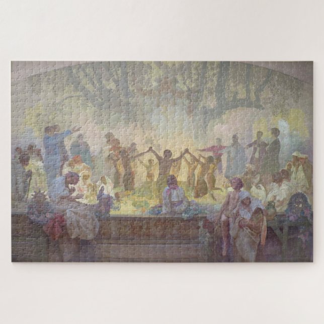 Puzzle Serment d'Omladina - Alphonse Mucha (Horizontal)