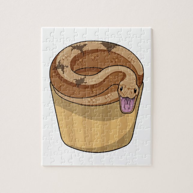 Puzzle Serpent avec muffin (Vertical)