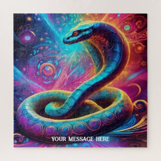 Puzzle Serpent coloré céleste mystique