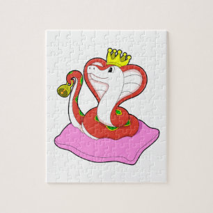 Puzzle Serpent comme roi avec Couronne