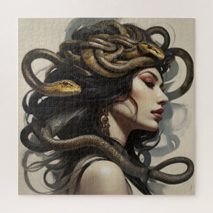 Puzzle Serpent femme art