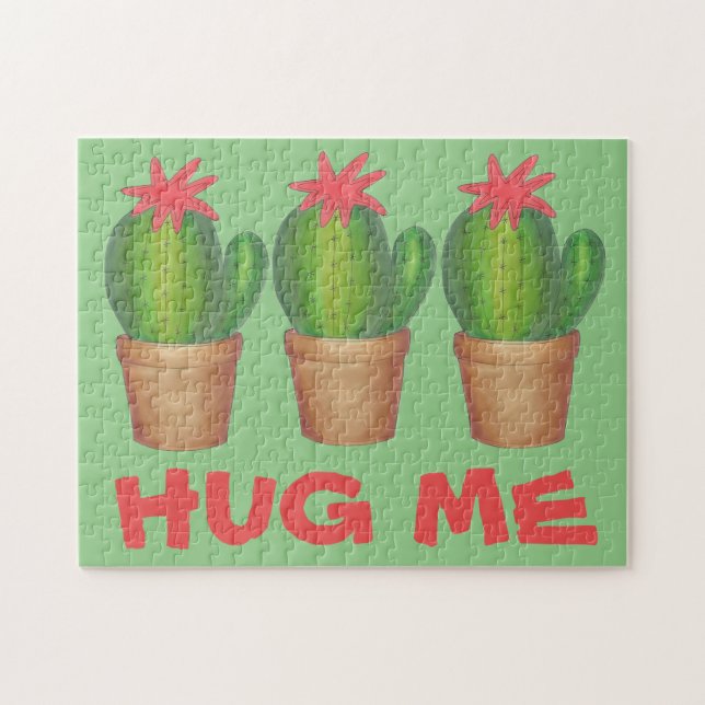 Puzzle Serrez-moi dans vos bras Cactus verts Cactus Cactu (Horizontal)