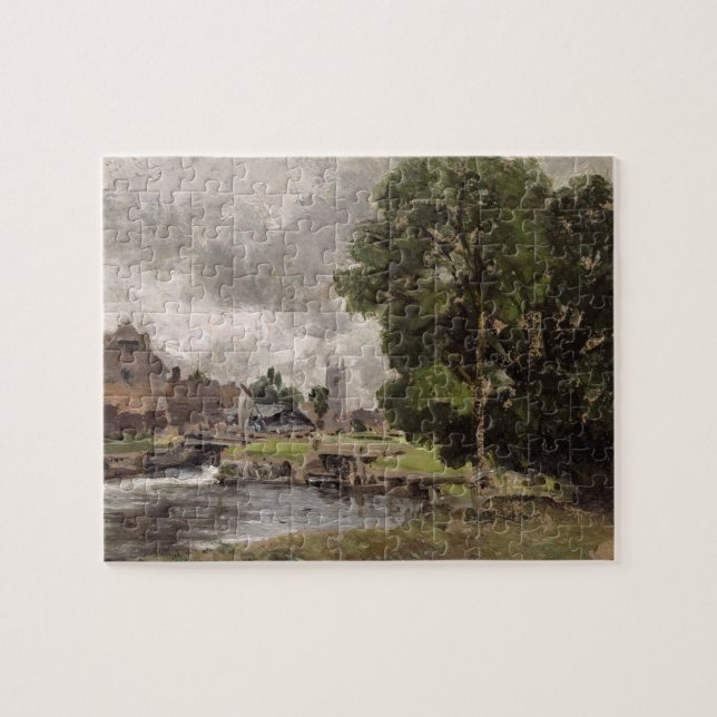 Puzzle Serrure et moulin de John Constable | Dedham (Horizontal)
