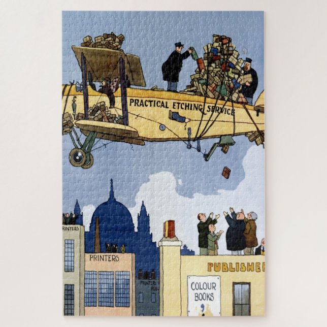 Puzzle “Services d'eau-forte pratiques” par W Heath Robin (Vertical)
