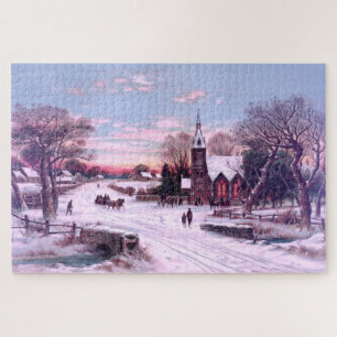 Puzzle Services religieux le matin de la veille de Noël