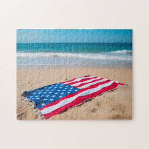 Puzzle Serviette de plage drapeau américain patriotique s